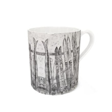 Load image into Gallery viewer, Rack of Skis Bone China Mug