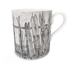 Load image into Gallery viewer, Rack of Skis Bone China Mug