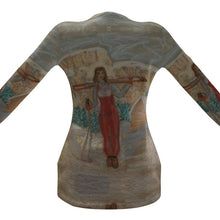 Load image into Gallery viewer, A Vintage Ski Ladies' Cardigan with Pockets - Dolomiti Val di Fassa Cardigan