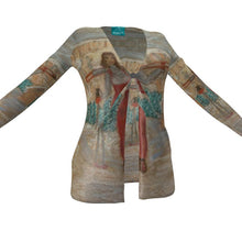 Load image into Gallery viewer, A Vintage Ski Ladies' Cardigan with Pockets - Dolomiti Val di Fassa Cardigan