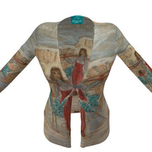 Load image into Gallery viewer, A Vintage Ski Ladies' Cardigan with Pockets - Dolomiti Val di Fassa Cardigan