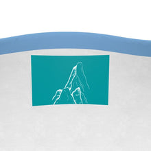 Load image into Gallery viewer, Moose long sleeves slim-fit t-shirt in Courmayeur, with the Dent de Géant on the background and the Skyway Monte Bianco gondola.