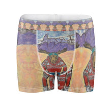 Load image into Gallery viewer, A pair of designer boxes with a moose in Courmayeur