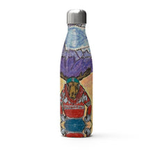 Load image into Gallery viewer, A Stainless Steel Thermal Water Bottle with a Moose in Courmayeur