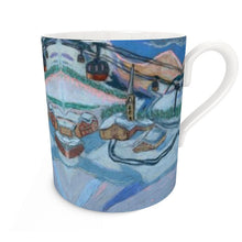Load image into Gallery viewer, Tignes scene Large Bone China Mug