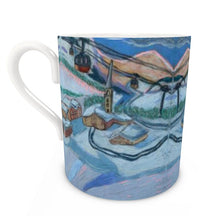 Load image into Gallery viewer, Tignes scene Large Bone China Mug