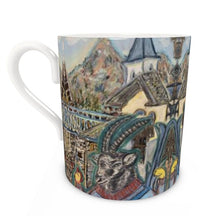Load image into Gallery viewer, Stambecco in La Saxe Courmayeur Bone Chine Mug