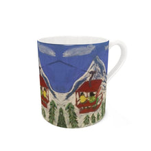 Load image into Gallery viewer, The Chairlift in Zermatt Bone China Mug