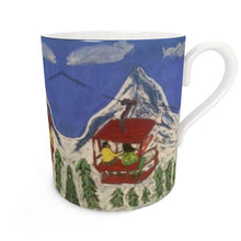 Load image into Gallery viewer, The Chairlift in Zermatt Bone China Mug