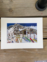 Load image into Gallery viewer, 6"x4" print of Chez Croux in Courmayeur with White Mount