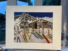 Load image into Gallery viewer, 10"x8' Print of Chez Croux in Courmayeur Pausa Pranzo Print