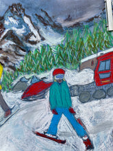 Load image into Gallery viewer, Kids and Family ready to go skiing in Courmayeur after lunch in Maison Vielle