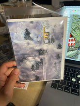 Load image into Gallery viewer, Funicular with Inversion Greeting Card 5"x7"