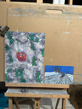 Load image into Gallery viewer, Skiing the Groomed Pistes Soft Pastel Mini-Painting