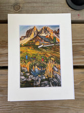 Load image into Gallery viewer, 6"x4" Geisleralm Print with White Mount