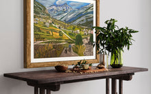 Load image into Gallery viewer, Walking the Wine Trails with Grivola Soft Pastels Painting