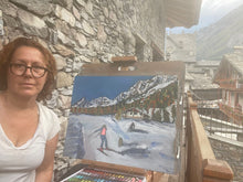Load image into Gallery viewer, Val Ferret 2 Soft Pastels Painting