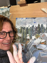 Load image into Gallery viewer, The End of the Ski Day in Gstaad Soft Pastels Painting