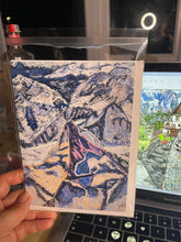 Load image into Gallery viewer, The Matterhorn from the Air #2 Greeting Card 5"x7"