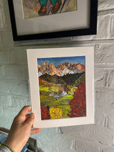 Load image into Gallery viewer, Limited Edition Giclée Print of Santa Maddalena in Val di Funes in a variety of sizes