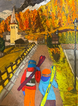 Load image into Gallery viewer, The Chasing For New Snow Soft-Pastels Painting