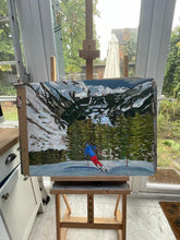 Load image into Gallery viewer, Skiing in La Thuile Soft Pastels Painting