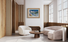 Load image into Gallery viewer, Skiing in Courmayeur Soft Pastels Painting (Aretu Wall)