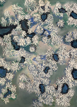 Load image into Gallery viewer, Snowy Pine Trees Seen from Above Painting