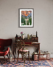 Load image into Gallery viewer, Sunset on Val Ferret Pastel Painting