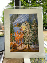 Load image into Gallery viewer, Limited Edition Giclée Print of Vail at Night in different sizes