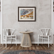 Load image into Gallery viewer, Cross-Country Skiing in Val Ferret Painting