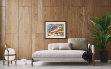 Load image into Gallery viewer, Cross-Country Skiing in Val Ferret Painting