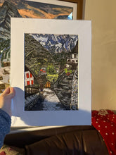 Load image into Gallery viewer, Limited Edition of Giclée Prints of Verrand in Courmayeur in different sizes