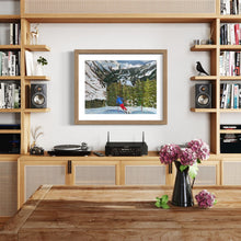 Load image into Gallery viewer, Skiing in La Thuile Soft Pastels Painting