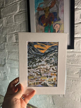 Load image into Gallery viewer, Limited Edition of a Giclée Print of Zermatt at Dusk in different sizes.
