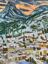 Load image into Gallery viewer, Zermatt at Dusk with Matterhorn Painting
