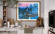 Load image into Gallery viewer, Zermatt at Dusk #2 Soft Pastels Painting