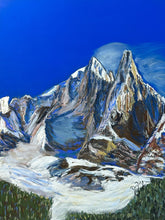 Load image into Gallery viewer, Aiguille des Drus and Aiguille Verte Soft Pastels Painting