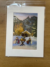 Load image into Gallery viewer, Limited Edition Giclée Print of Aperitivo ai Piedi di Monte Bianco in different sizes