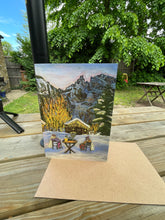 Load image into Gallery viewer, Greeting Card- Aperitivo ai piedi di Monte Bianco