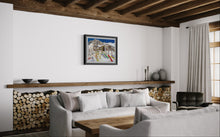 Load image into Gallery viewer, The Chez Croux in Courmayeur with Monte Bianco Painting