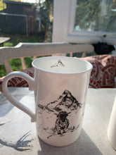 Load image into Gallery viewer, Fine bone china mug/ black-head-sheep cup/ alpine/ Matterhorn/alpine mug/housewarming gift/ father's day gift/ gifts for her/gifts for him Active