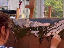 Load and play video in Gallery viewer, Skiing in La Thuile Soft Pastels Painting