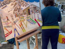 Load and play video in Gallery viewer, The Chez Croux in Courmayeur with Monte Bianco Painting