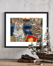 Load image into Gallery viewer, Izzy and Isla by the Fireplace Soft Pastels Painting