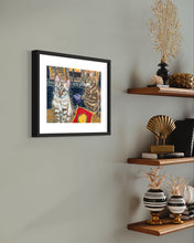 Load image into Gallery viewer, Izzy and Isla by the Fireplace Soft Pastels Painting