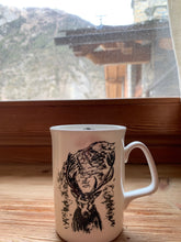 Load image into Gallery viewer, Fine bone china mug/deer mug/ Monte Bianco / alpine décor/ homeware/home-warming gift/Christmas gift/gifts for her/ gifts for him/Mont Blanc Active