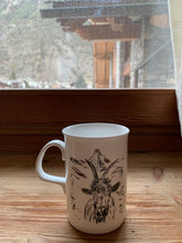 Load image into Gallery viewer, Fine bone china mug/ mountain goat cup/ alpine/ Matterhorn/alpine scene mug/housewarming gift/ christmas gift/ gifts for her/gifts for him Active