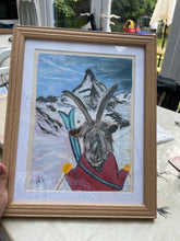Load image into Gallery viewer, Painting of a Mountain Goat in Zermatt, in front of the Matterhorn