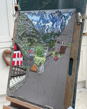 Load image into Gallery viewer, Verrand in Courmayeur Mont Blanc Soft Pastels Painting.